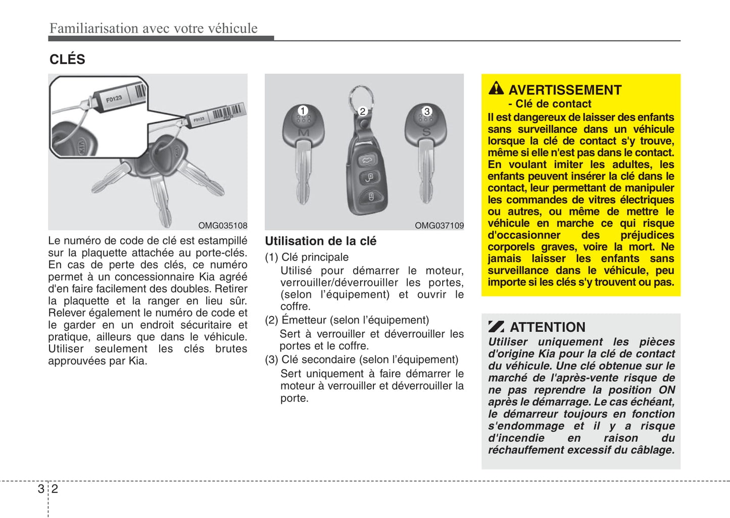 2007-2008 Kia Magentis Owner's Manual | French