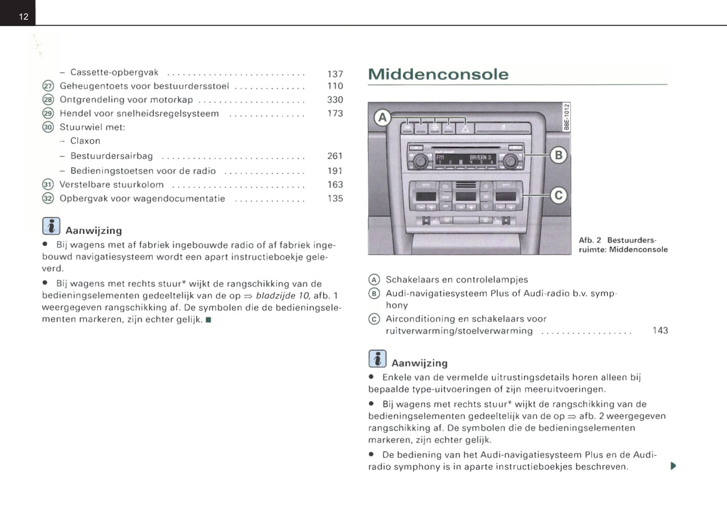 2004-2007 Audi A4 Manuel du propriétaire | Néerlandais