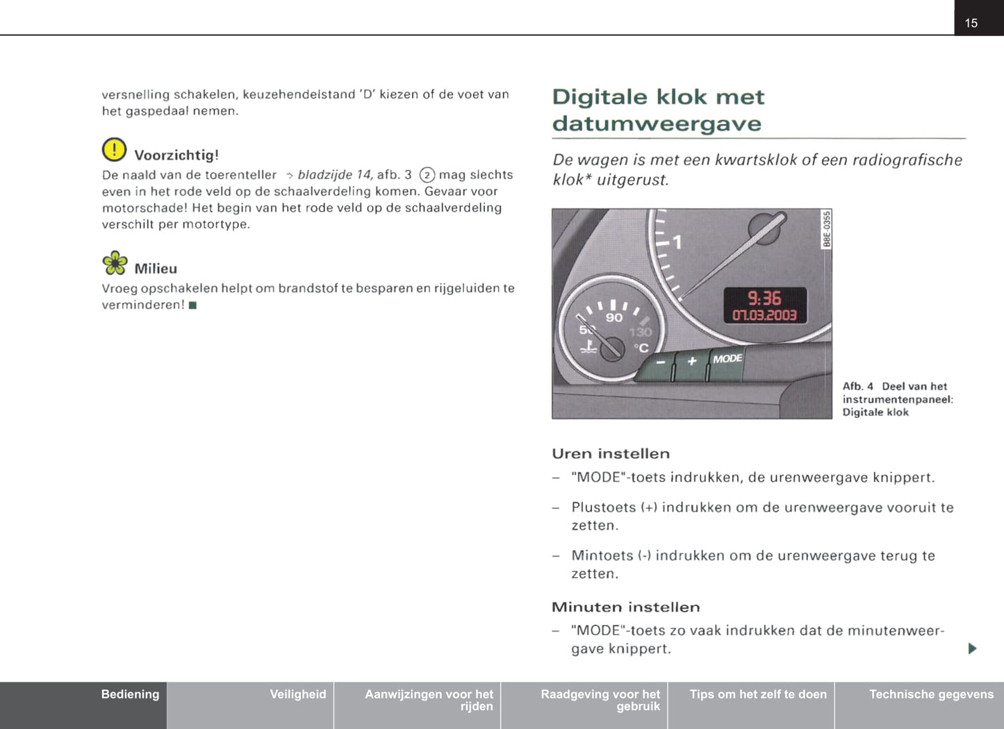 2004-2007 Audi A4 Manuel du propriétaire | Néerlandais