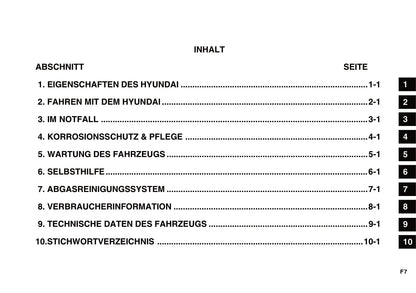 2005-2008 Hyundai Getz Manuel du propriétaire | Allemand