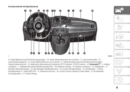 2015-2020 Fiat 500 Manuel du propriétaire | Allemand