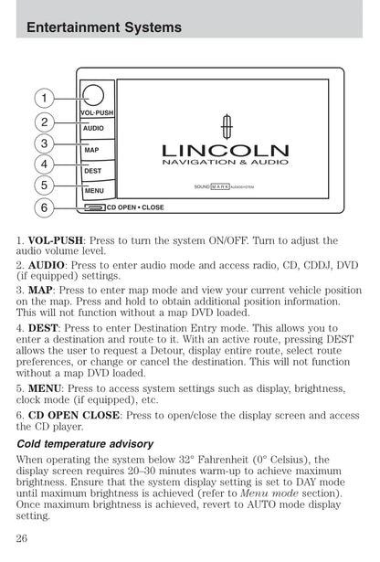 2004 Lincoln Town Car Gebruikershandleiding | Engels