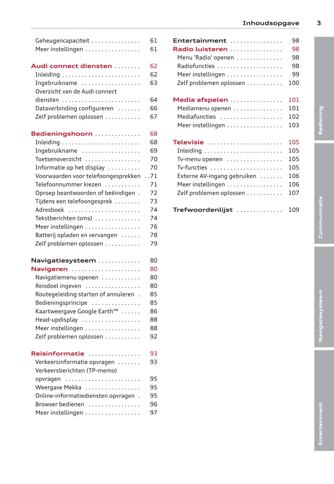 MMI navigation plus Handleiding 2012