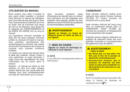 2012 Kia Rio Gebruikershandleiding | Frans
