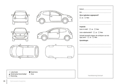 Onderhoudsboekje voor Renault Clio