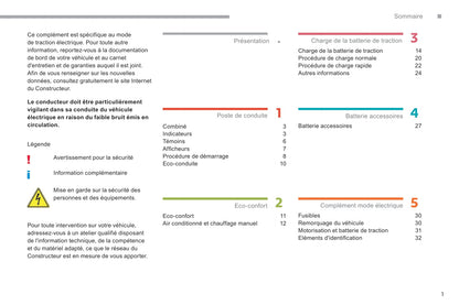 2017-2018 Citroën e-Berlingo/e-Berlingo Multispace/Berlingo Electric Owner's Manual | French