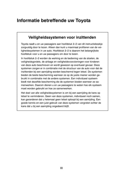 2008-2009 Toyota Prius Gebruikershandleiding | Nederlands