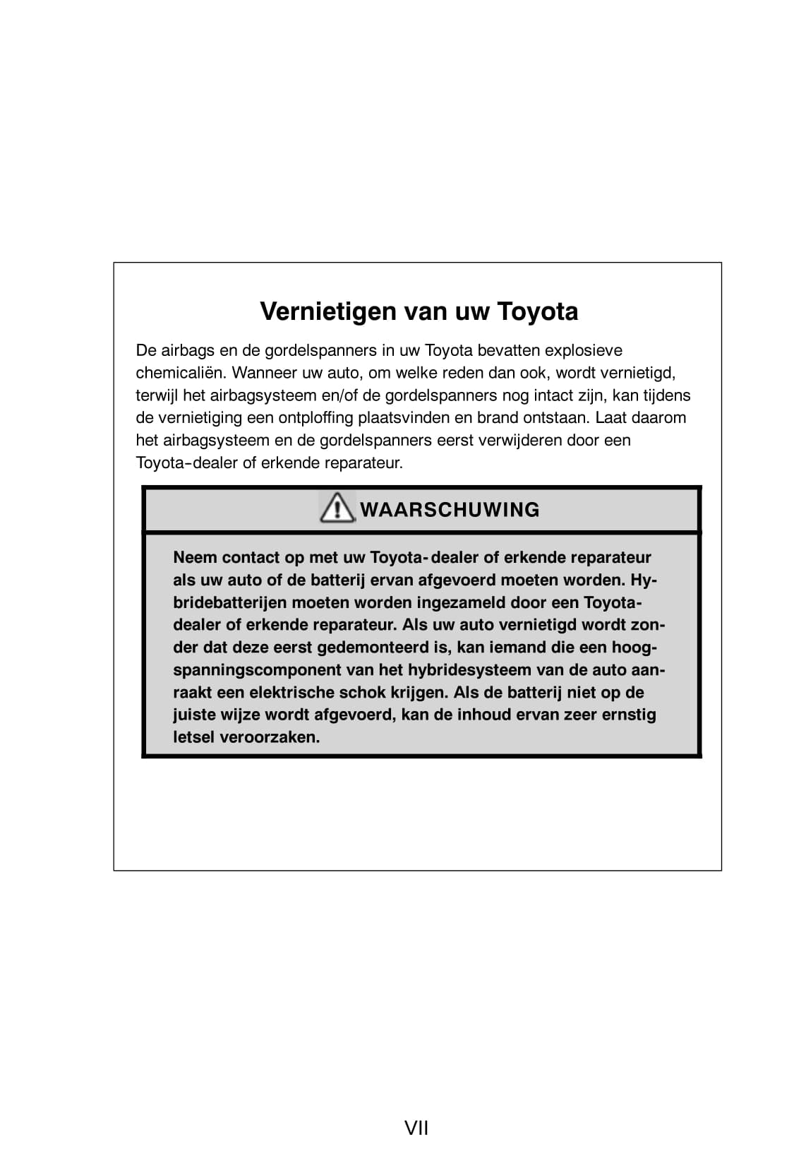 2006-2009 Toyota Prius Manuel du propriétaire | Néerlandais