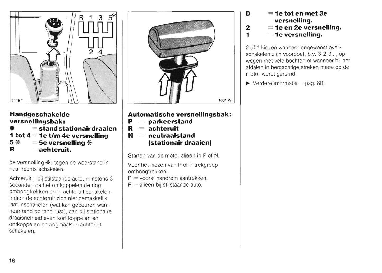 1989-1991 Opel Kadett Gebruikershandleiding | Nederlands