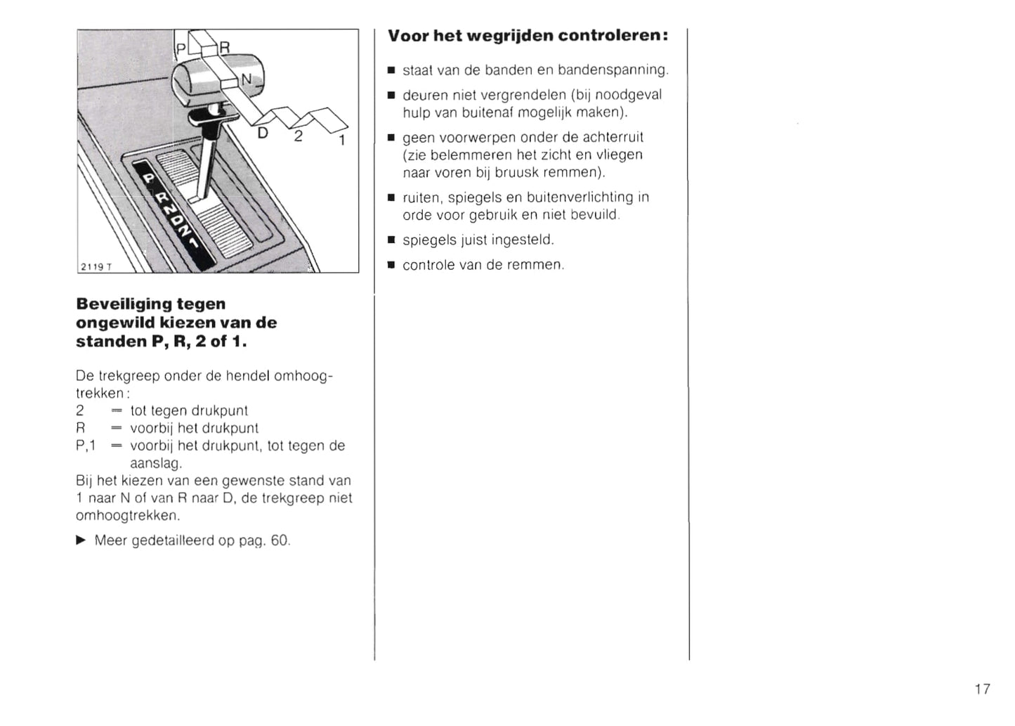 1989-1991 Opel Kadett Owner's Manual | Dutch