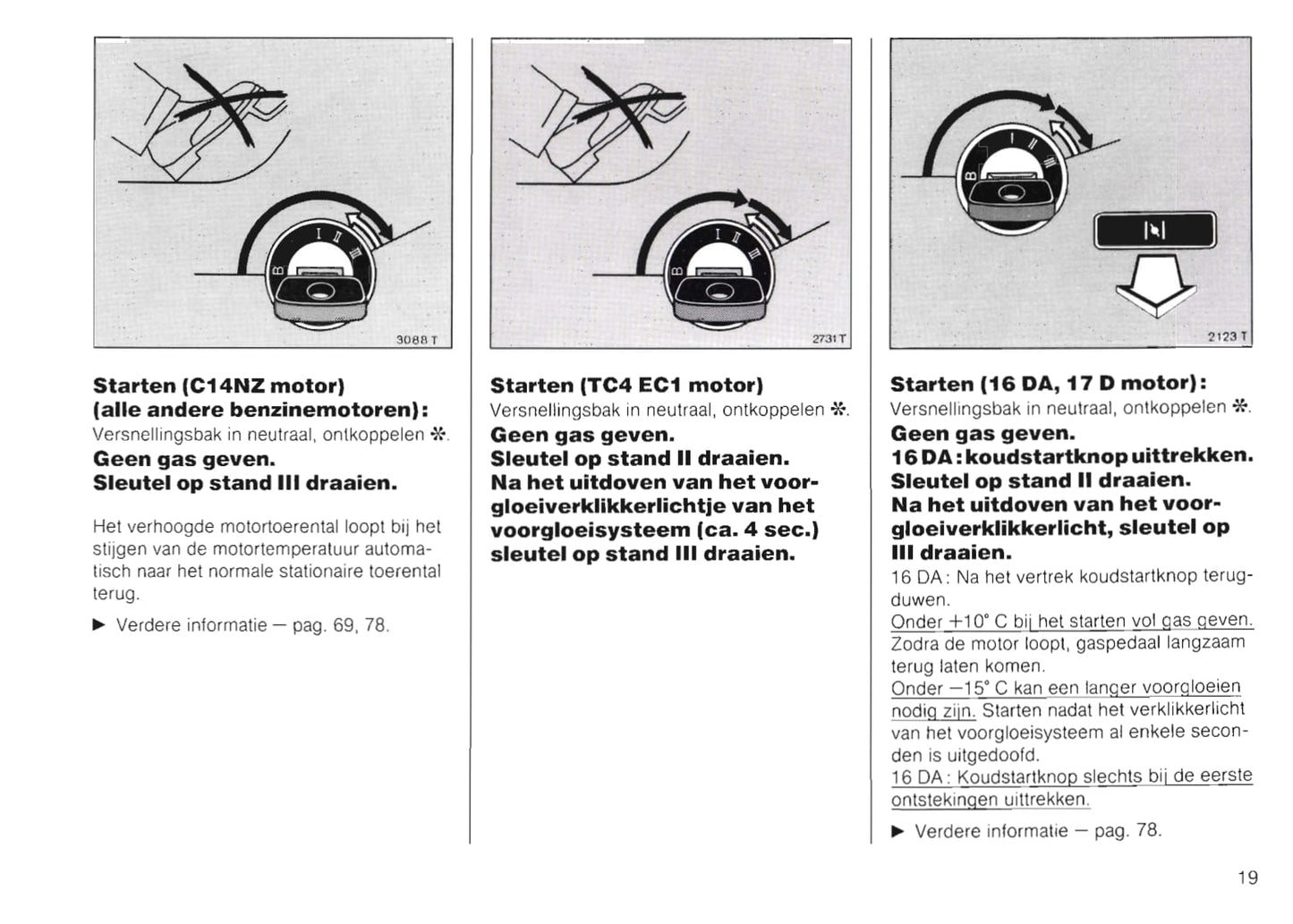 1989-1991 Opel Kadett Bedienungsanleitung | Niederländisch