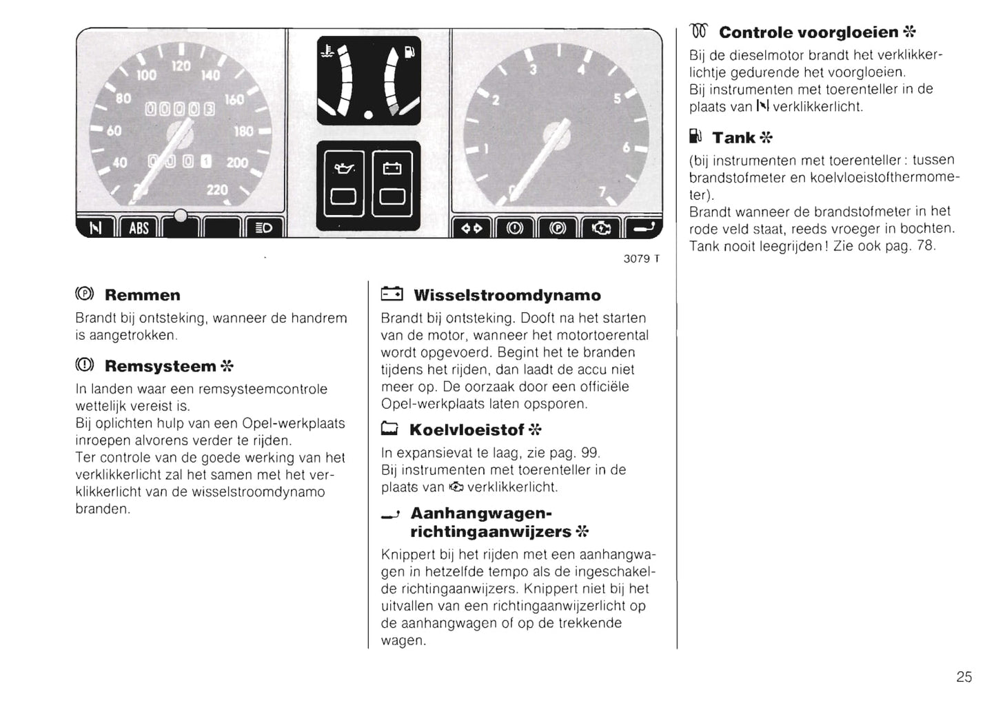 1989-1991 Opel Kadett Bedienungsanleitung | Niederländisch