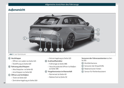 2020-2023 Cupra Leon Manuel du propriétaire | Allemand