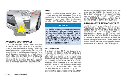 2020 Nissan GT-R Owner's Manual | English