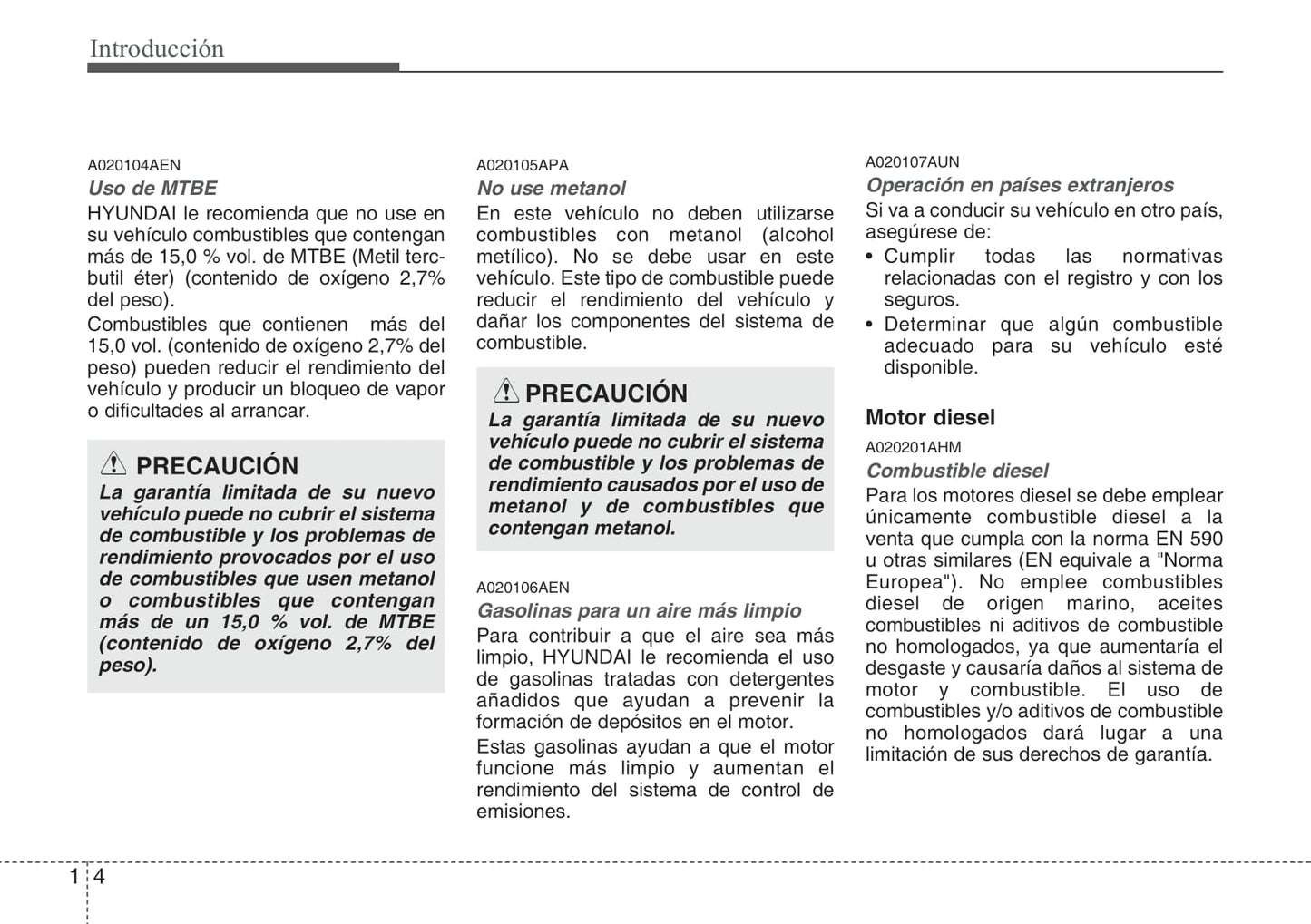 2008-2009 Hyundai i20 Owner's Manual | Spanish