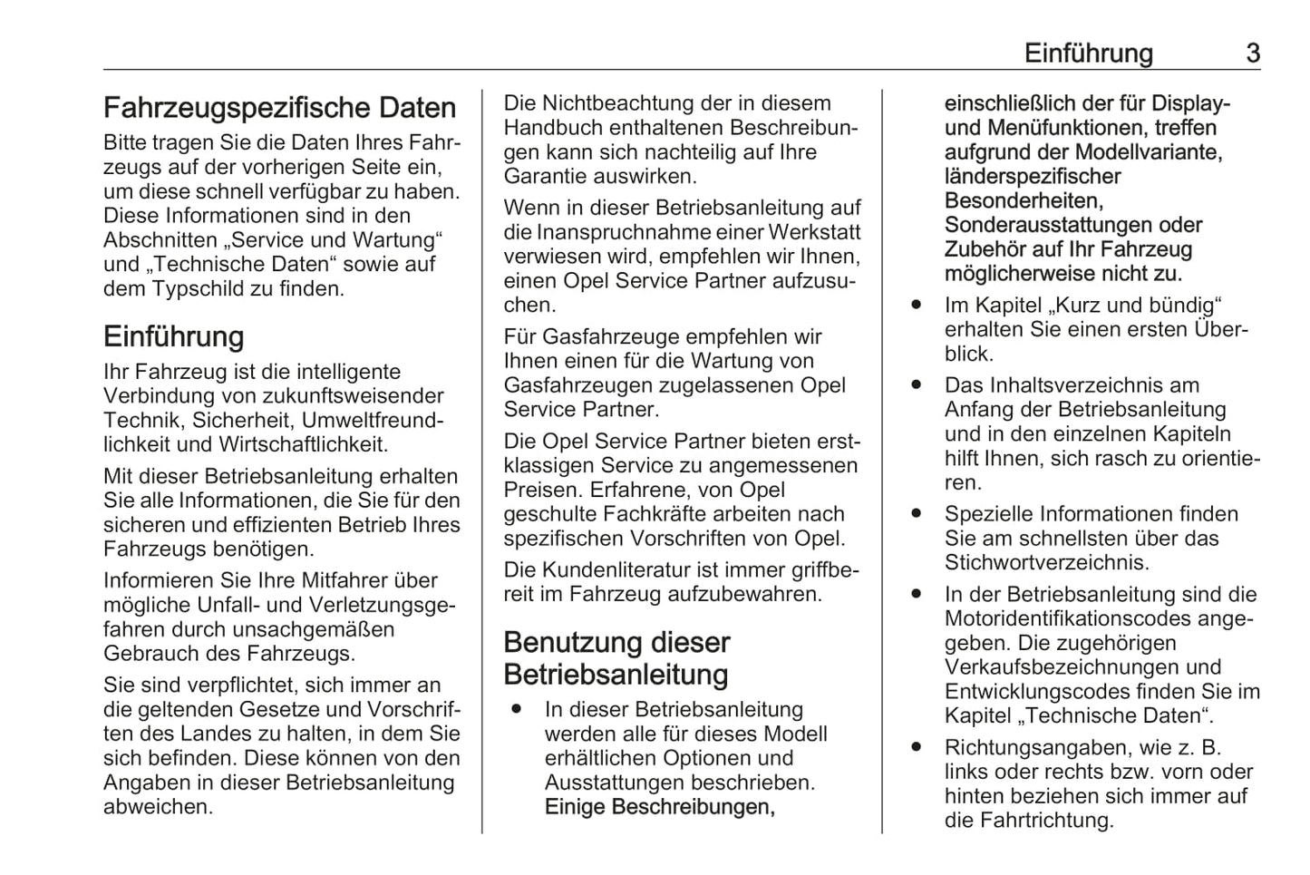 2018-2019 Opel Corsa Owner's Manual | German