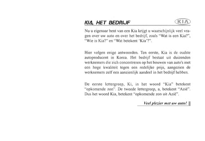 2003-2004 Kia Sorento Bedienungsanleitung | Niederländisch