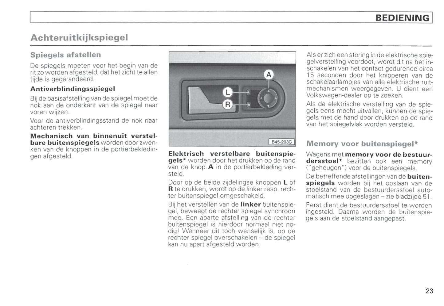 1996-2000 Volkswagen Passat Bedienungsanleitung | Niederländisch
