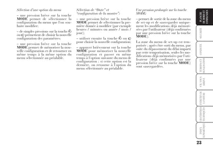 2006-2011 Lancia Ypsilon Bedienungsanleitung | Französisch