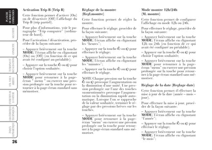 2006-2011 Lancia Ypsilon Bedienungsanleitung | Französisch
