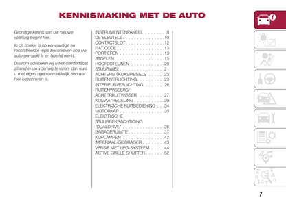 2016-2017 Fiat Tipo 5 Doors Owner's Manual | Dutch