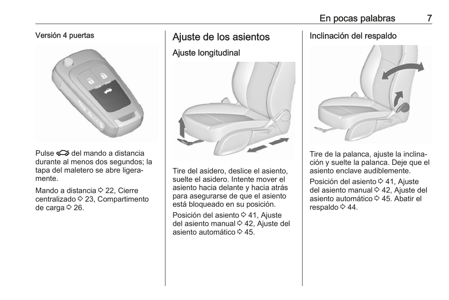 2015-2018 Opel Astra/Astra GTC Owner's Manual | Spanish