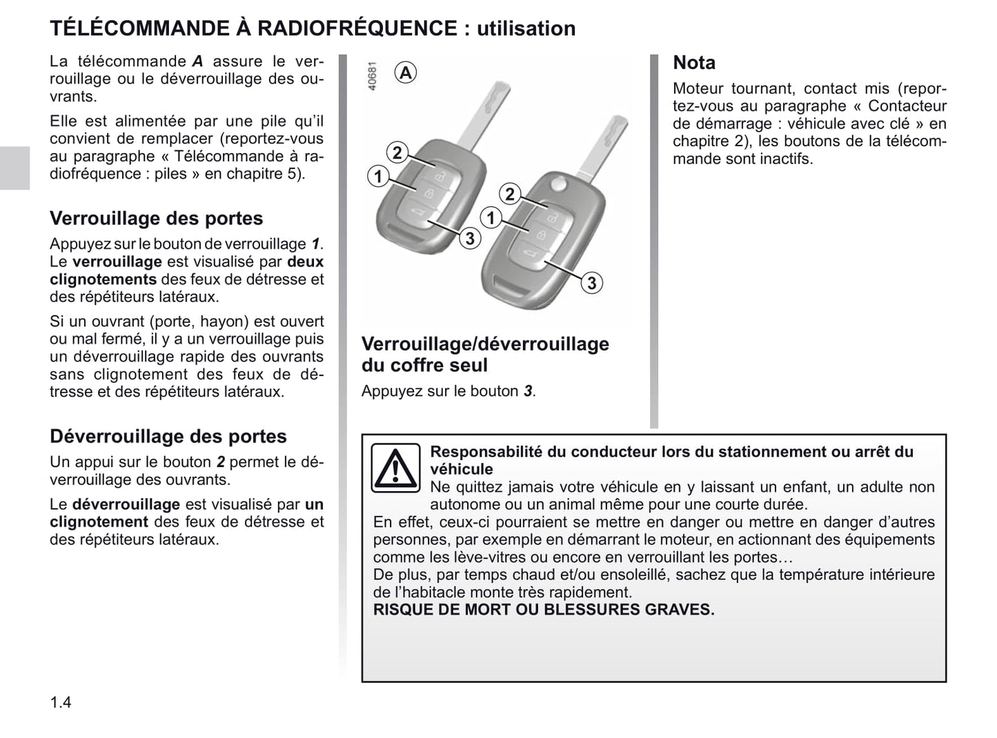 2016-2020 Renault Scenic Manuel du propriétaire | Français