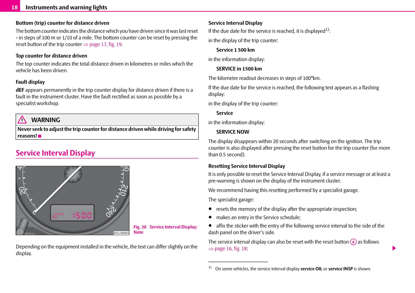 2010-2011 Skoda Octavia/Octavia Tour I Owner's Manual | English