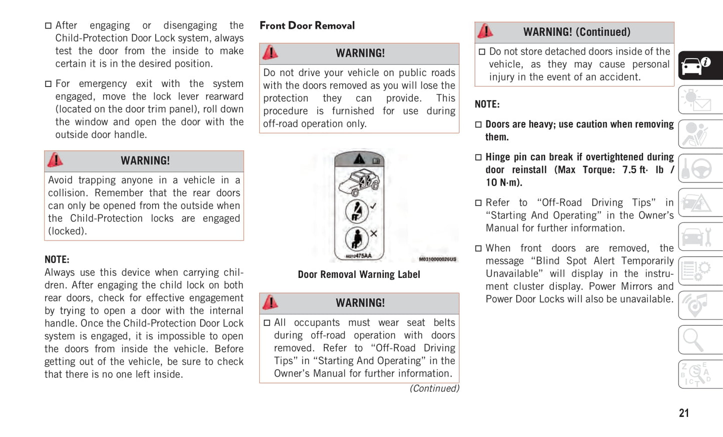 2019-2020 Jeep Wrangler Owner's Manual | English