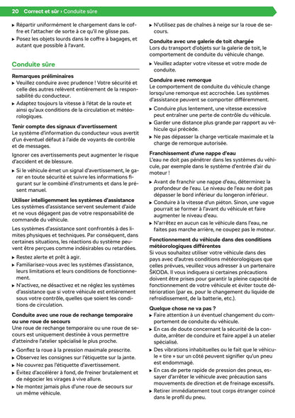 2018-2020 Skoda Fabia Bedienungsanleitung | Französisch