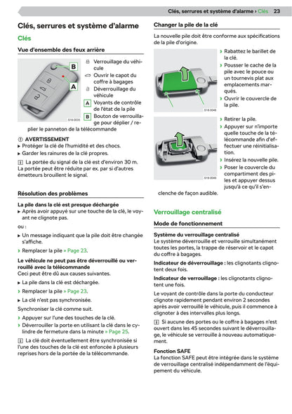 2019-2020 Skoda Fabia Owner's Manual | French