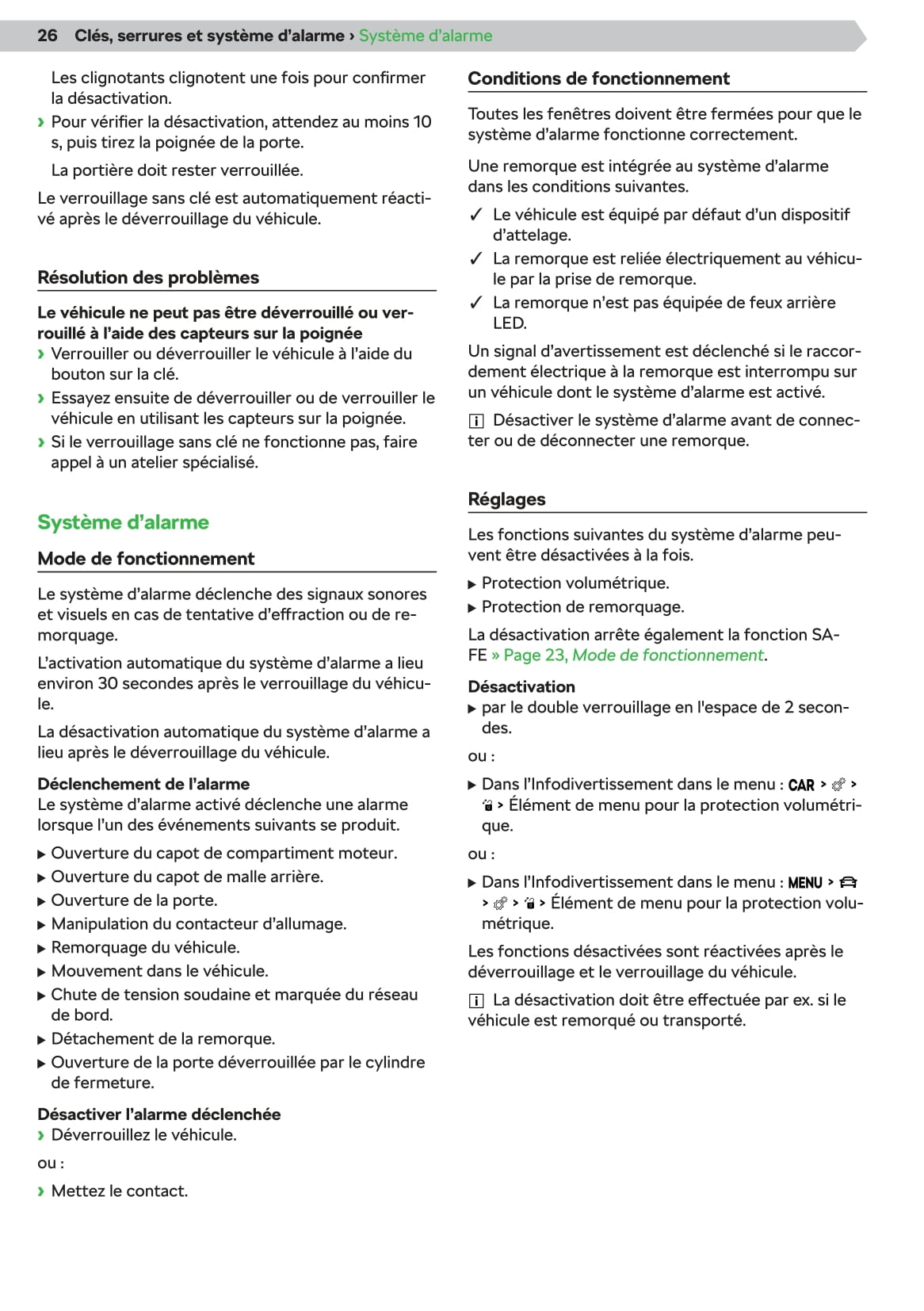 2018-2020 Skoda Fabia Bedienungsanleitung | Französisch