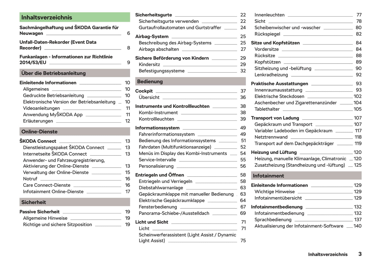 2015-2019 Skoda Superb Gebruikershandleiding | Duits
