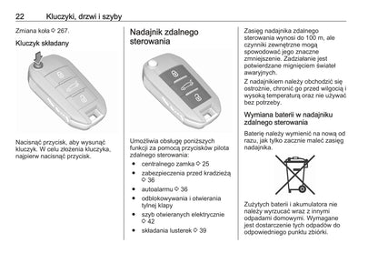 2019-2020 Opel Grandland X Owner's Manual | Polish