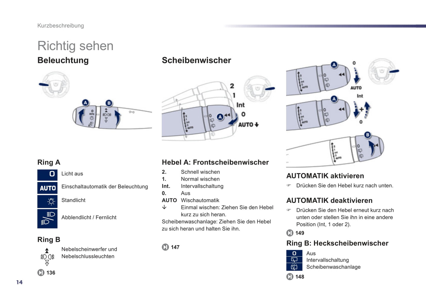 2012-2014 Peugeot 508 Bedienungsanleitung | Deutsch