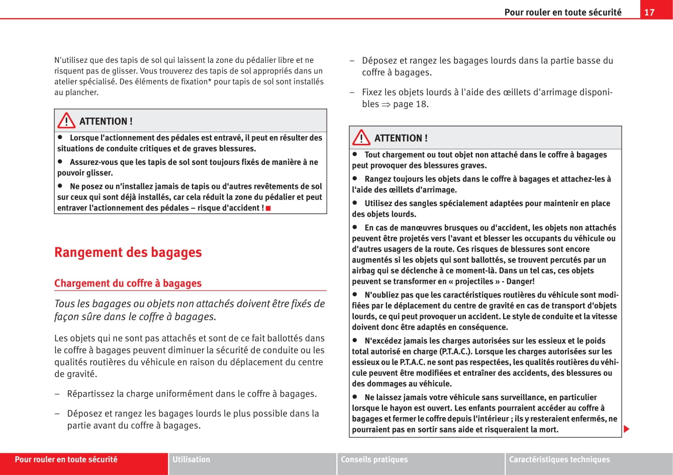 2007-2009 Seat Altea Freetrack Manuel du propriétaire | Français