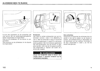 2000-2001 Suzuki Wagon R+ Bedienungsanleitung | Niederländisch
