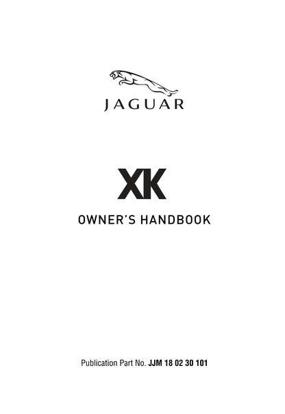 2010 Jaguar XK Manuel du propriétaire | Anglais