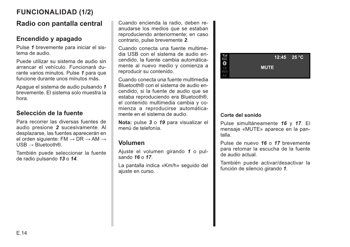 Renault Radio Connect R&Go Instrucciones 2021 - 2022