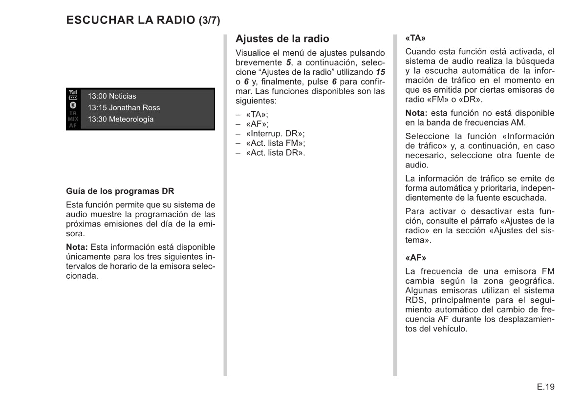 Renault Radio Connect R&Go Instrucciones 2021 - 2022