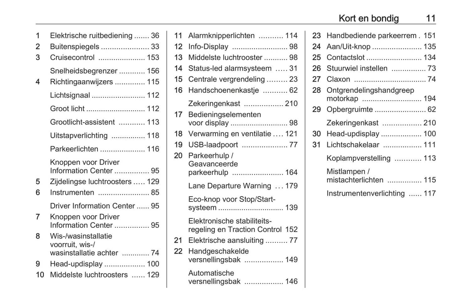 2017 Opel Crossland X Owner's Manual | Dutch