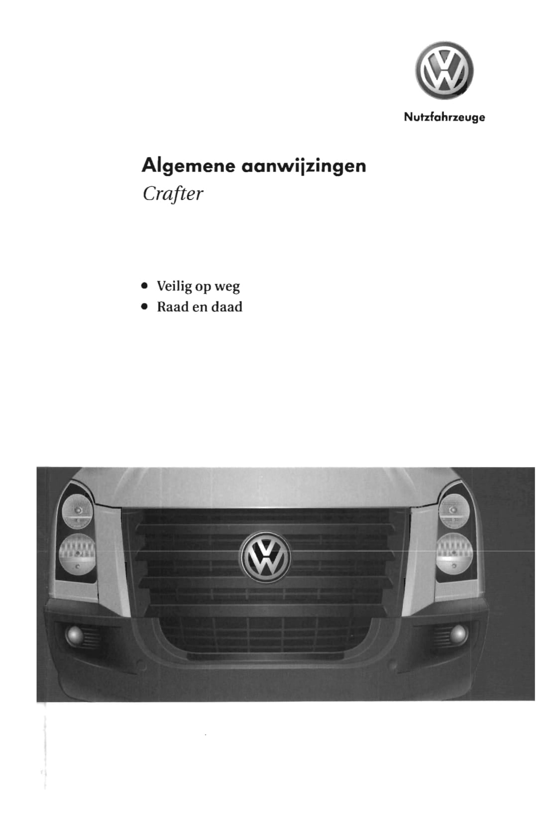 2006-2011 Volkswagen Crafter Gebruikershandleiding | Nederlands