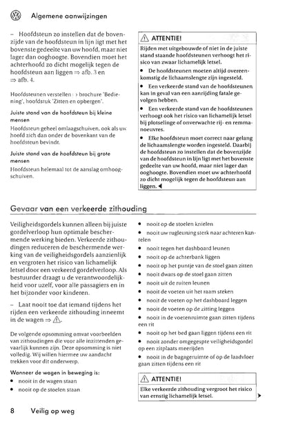 2006-2011 Volkswagen Crafter Owner's Manual | Dutch