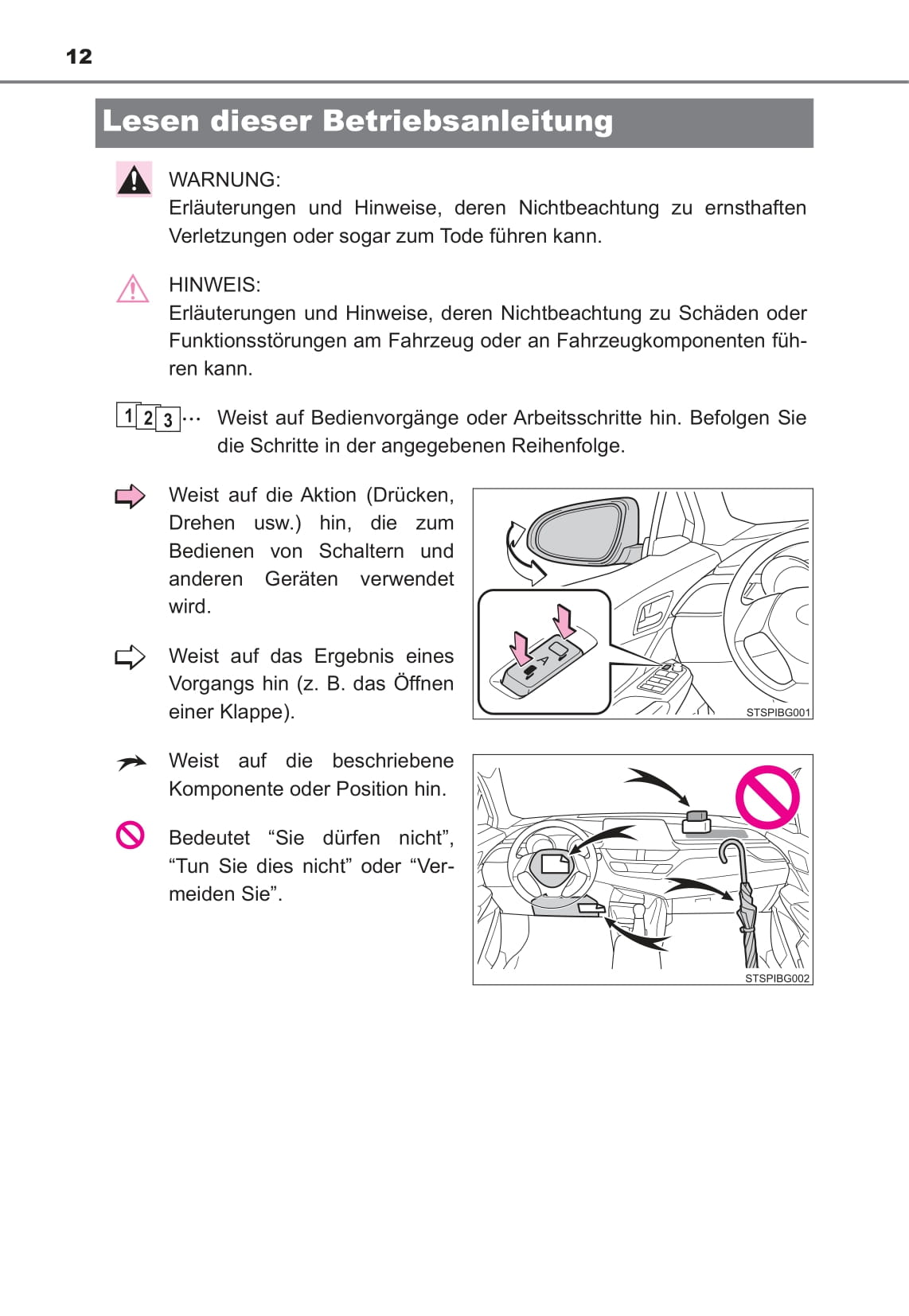 2016-2018 Toyota C-HR Hybrid Bedienungsanleitung | Deutsch