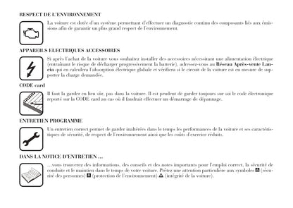 2002-2008 Lancia Thesis Manuel du propriétaire | Français