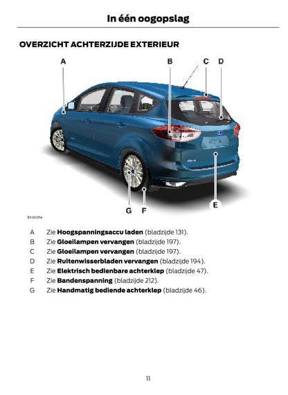 2014-2015 Ford C-Max Energi Gebruikershandleiding | Nederlands