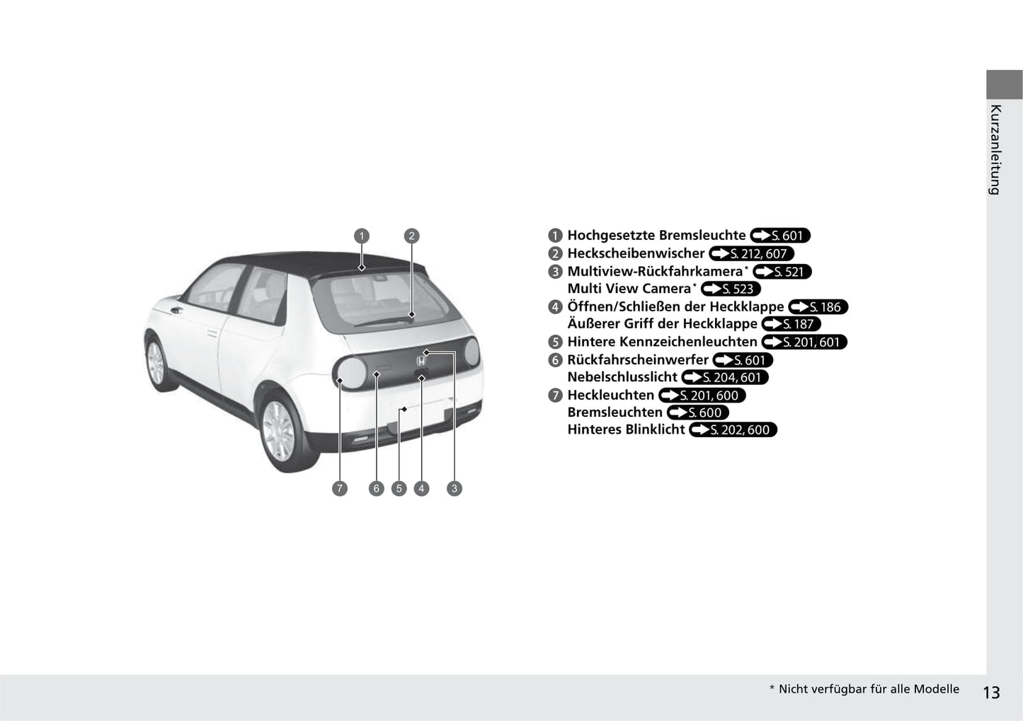 2020-2023 Honda E Manuel du propriétaire | Allemand