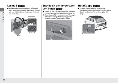 2020-2023 Honda E Manuel du propriétaire | Allemand