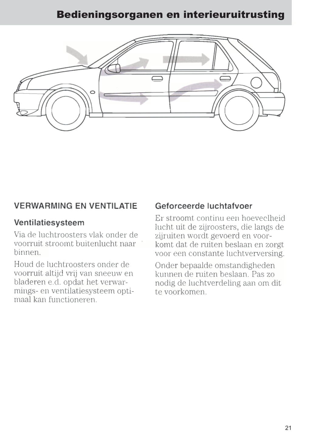 1999-2002 Ford Fiesta Bedienungsanleitung | Niederländisch