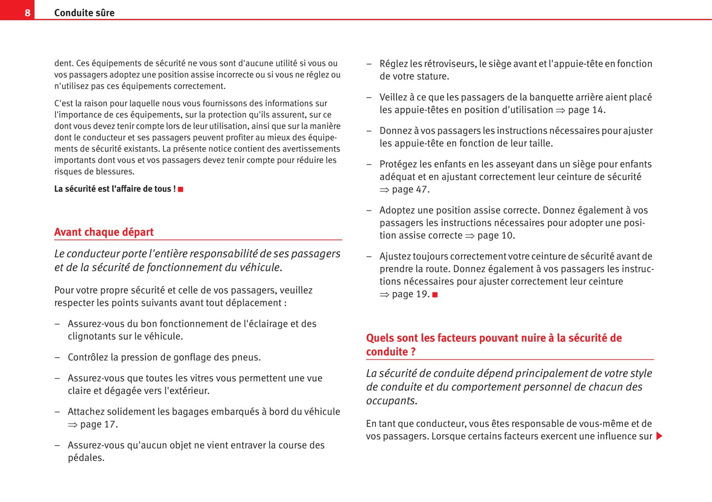 2004-2009 Seat Altea Manuel du propriétaire | Français